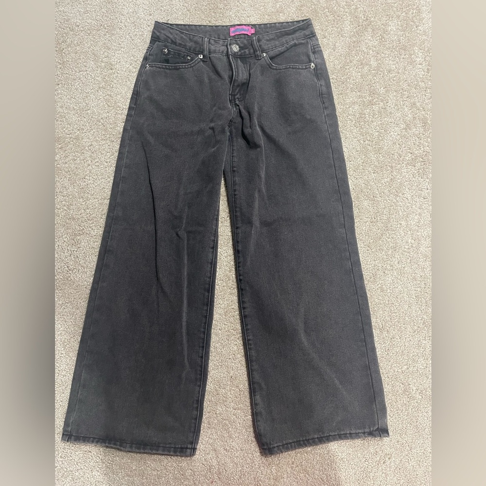 Edikted Charcoal Flare Jeans